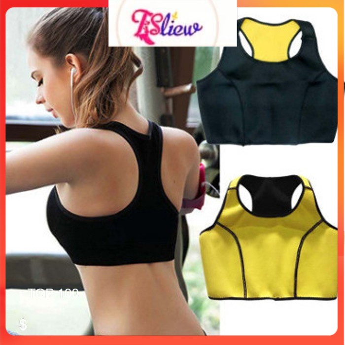 (ready stock) Women Neoprene Sport Yoga Bras Vest Body Shapers Bust Trainer Sweat Shaperwear