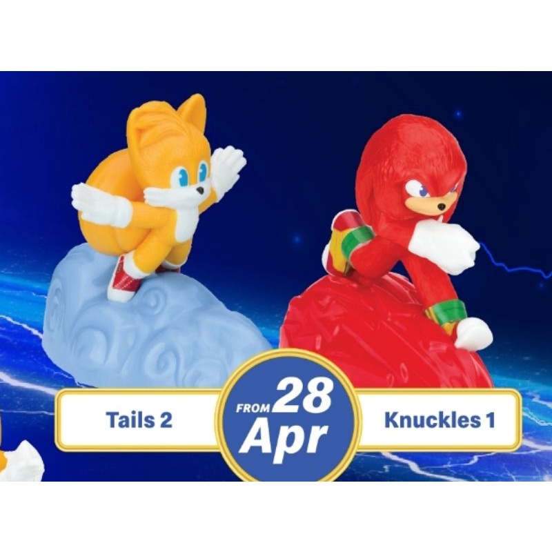 McDonald's 2022 Sonic 2 (knuckles 1/giant eggman/surprise toy) | Shopee ...