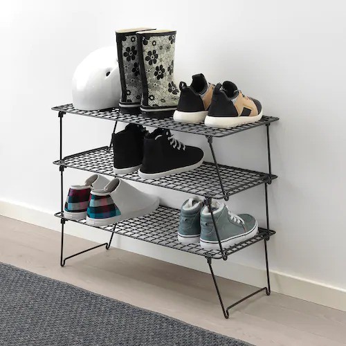 Shoe Rack Fold Able Portable Extendable And Adjustable 58x27 Cm Shopee Malaysia