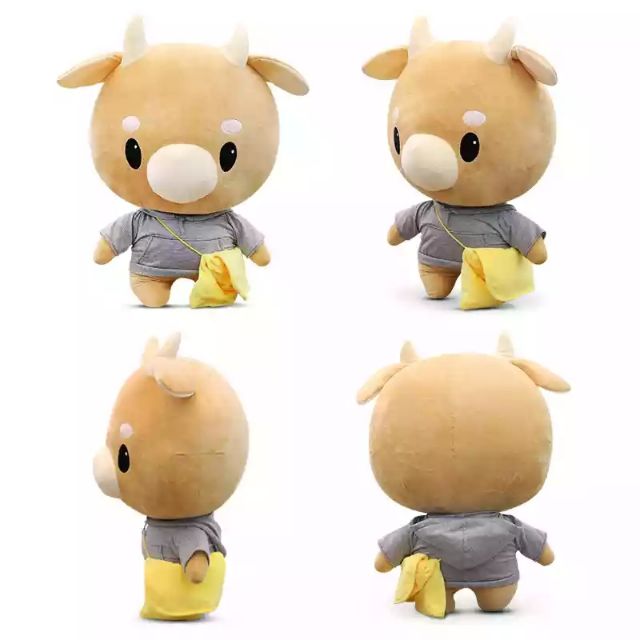 hardworking cow plush