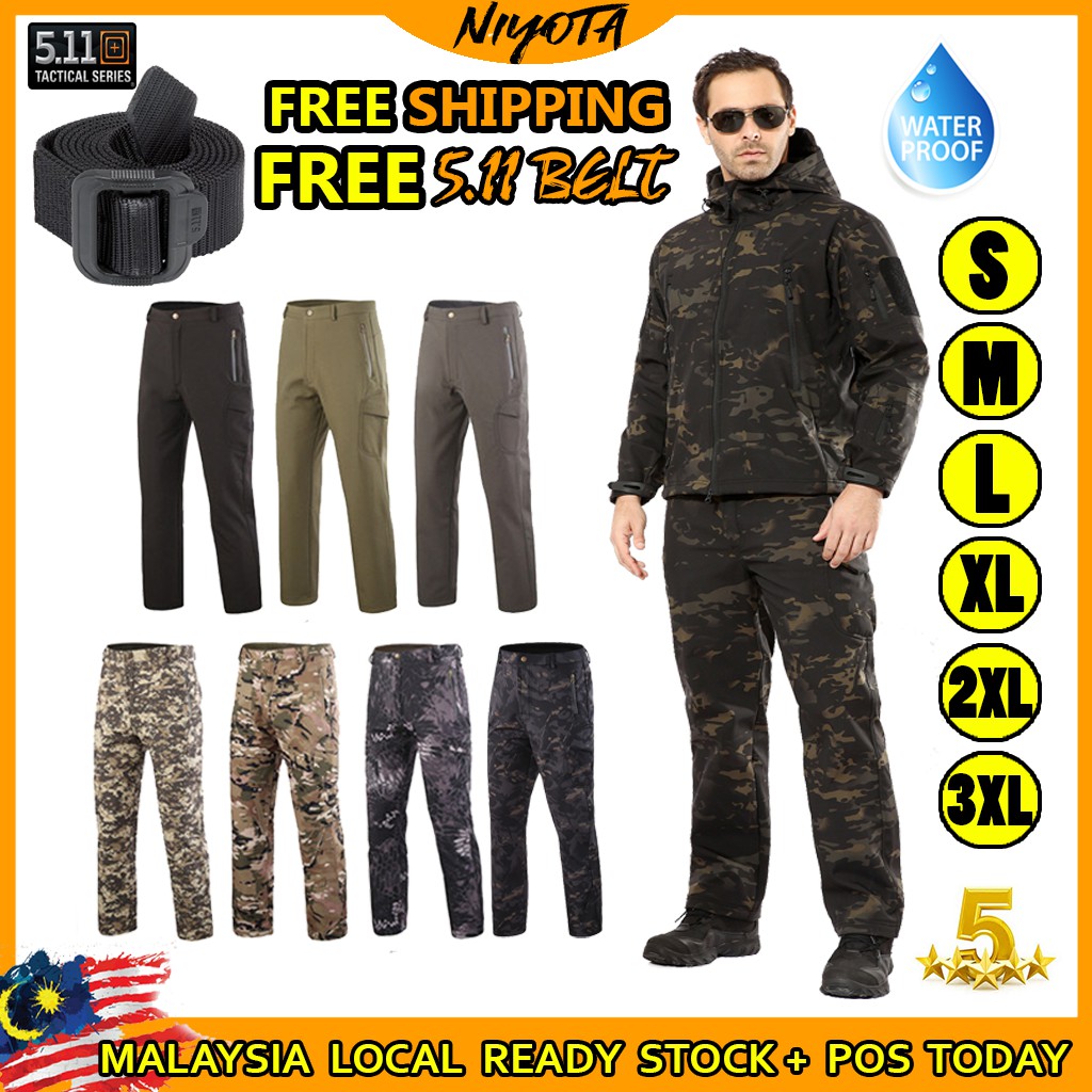 FREE 511BELT💥💥Waterproof Shark skin Pants Sharkskin Military PantsSoft ...