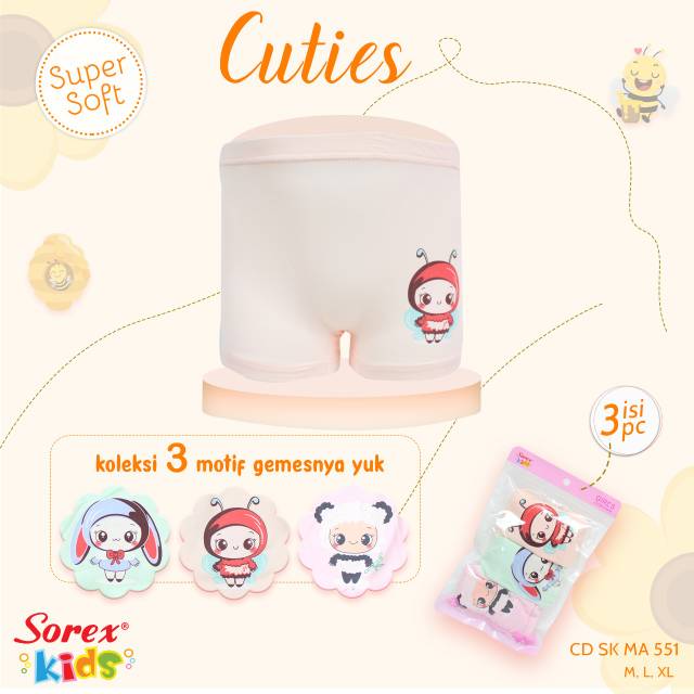 Sorex Kid Ma 551 Boxer Cuties Shopee Malaysia