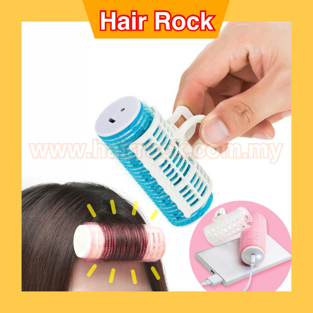 Korean Style USB Charging Hair Curler Clip Curling Iron Roller Wavy Bangs Hairstyle Styling Tool