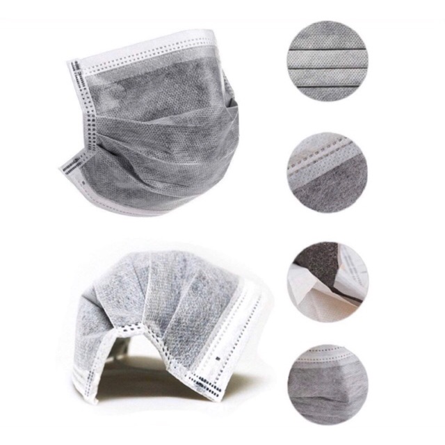 Activated Carbon Filter 4 Ply Disposable Face Mask Shopee Malaysia