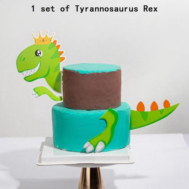 Dinosaur Theme Party Cake Topper Dinosaur Jungle Safari Birthday Party  Decor Boy Dinosaur Cake Decor Jurassic World Party Decor | Shopee Malaysia