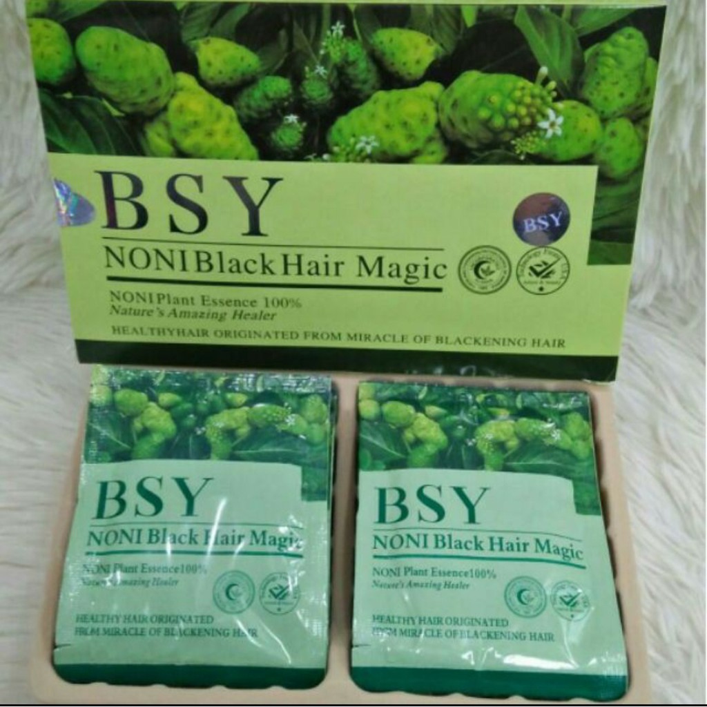 READY STOCK BSY Noni black hair magic 1 Packet | Shopee Malaysia