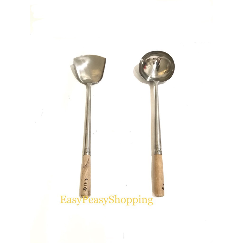 Stainless Steel Shovel Kitchen /Sendok Masak /Peralatan Dapur /Kitchen Tools /Kuali Masak (READY STOCK)