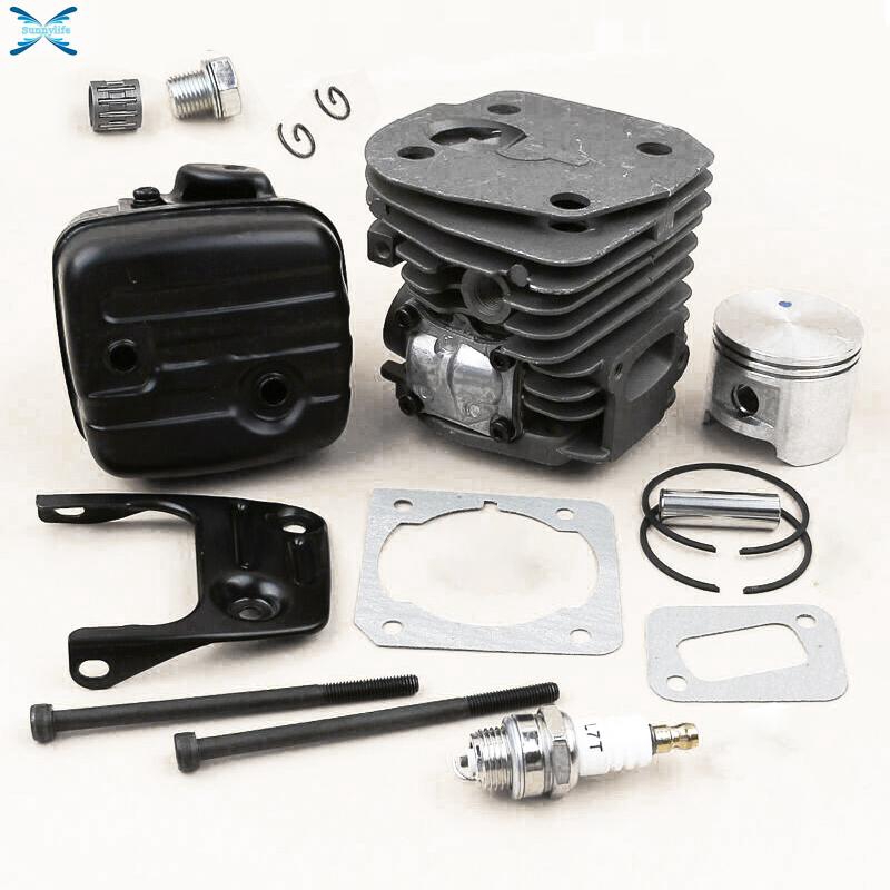 45mm Cylinder Piston Muffler Kits Fittings For Jonsered CS2150 CS2152 Chainsaw