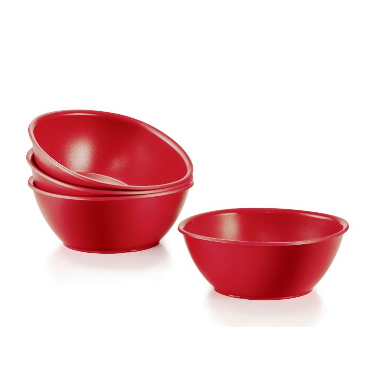 Tupperware Royal Red Blossom Bowls 700ml (4) Set