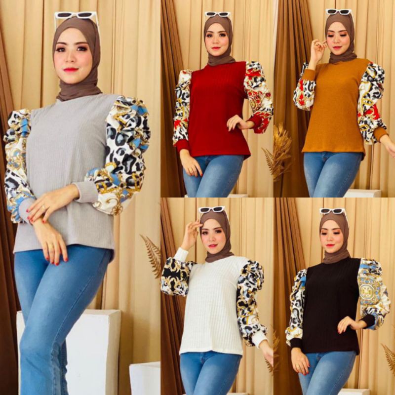 Blouse Lengan Kepuk Shopee Malaysia