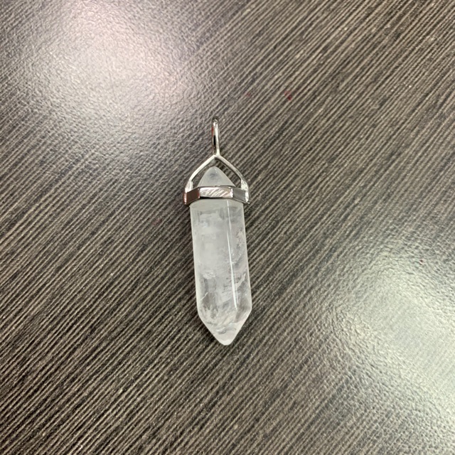 Clear Quartz Point Pendant Necklace 白水晶柱吊坠 项链 1 Set Shopee Malaysia