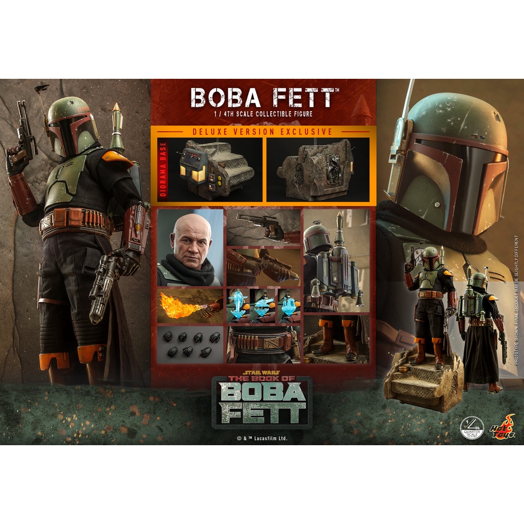 Hot Toys P O Qs023 Star Wars The Book Of Boba Fett 1 4th Scale Boba Fett Deluxe Version