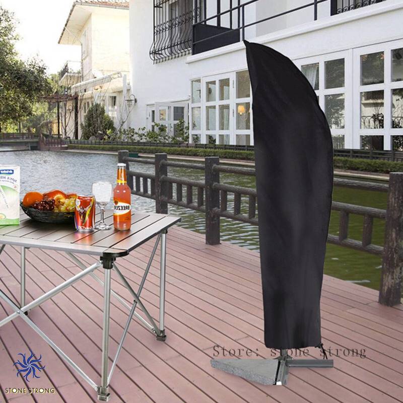 Waterproof Windproof And Sunscreen Outdoor Sun Shade Garden Patio Umbrella Cover 210d Oxford Material Of Parasol Umbrella Cover Shopee Malaysia