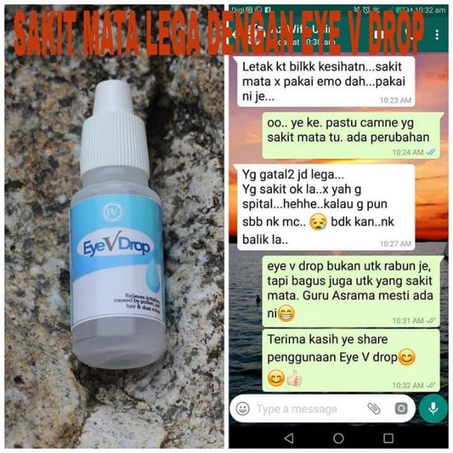 Eye V Drop 10ml Ubat Titis Mata Silau Rabun Gatal Ready Stock Shopee Malaysia