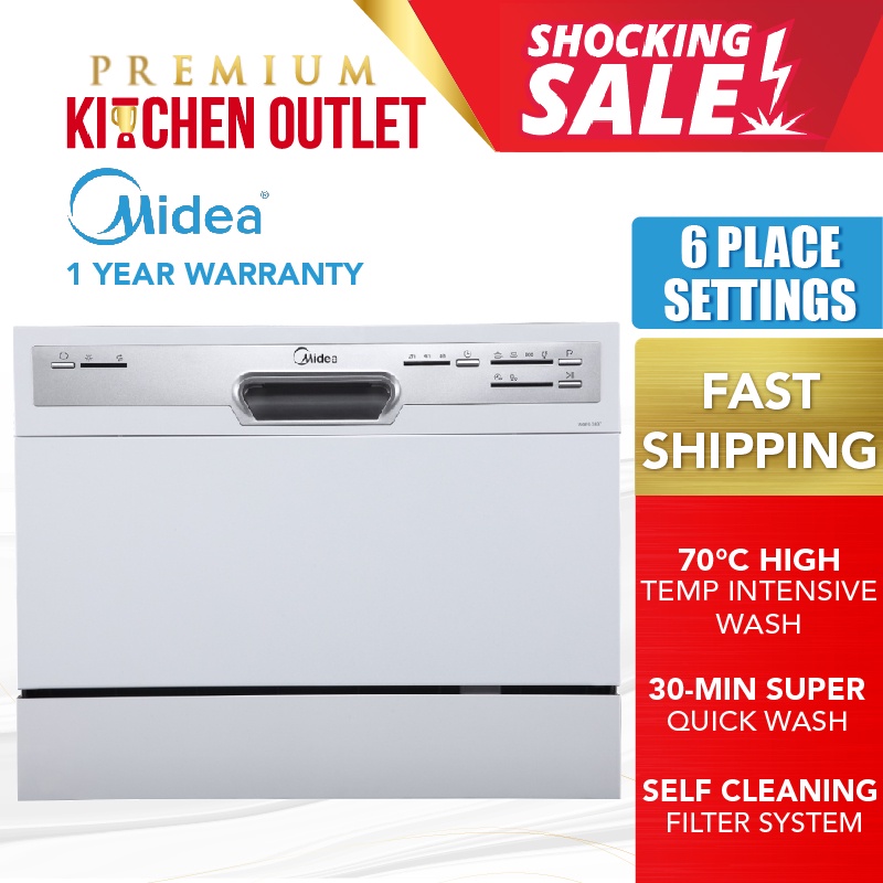 Midea Tabletop Dishwasher With 6 Place Settings WQP6-3607