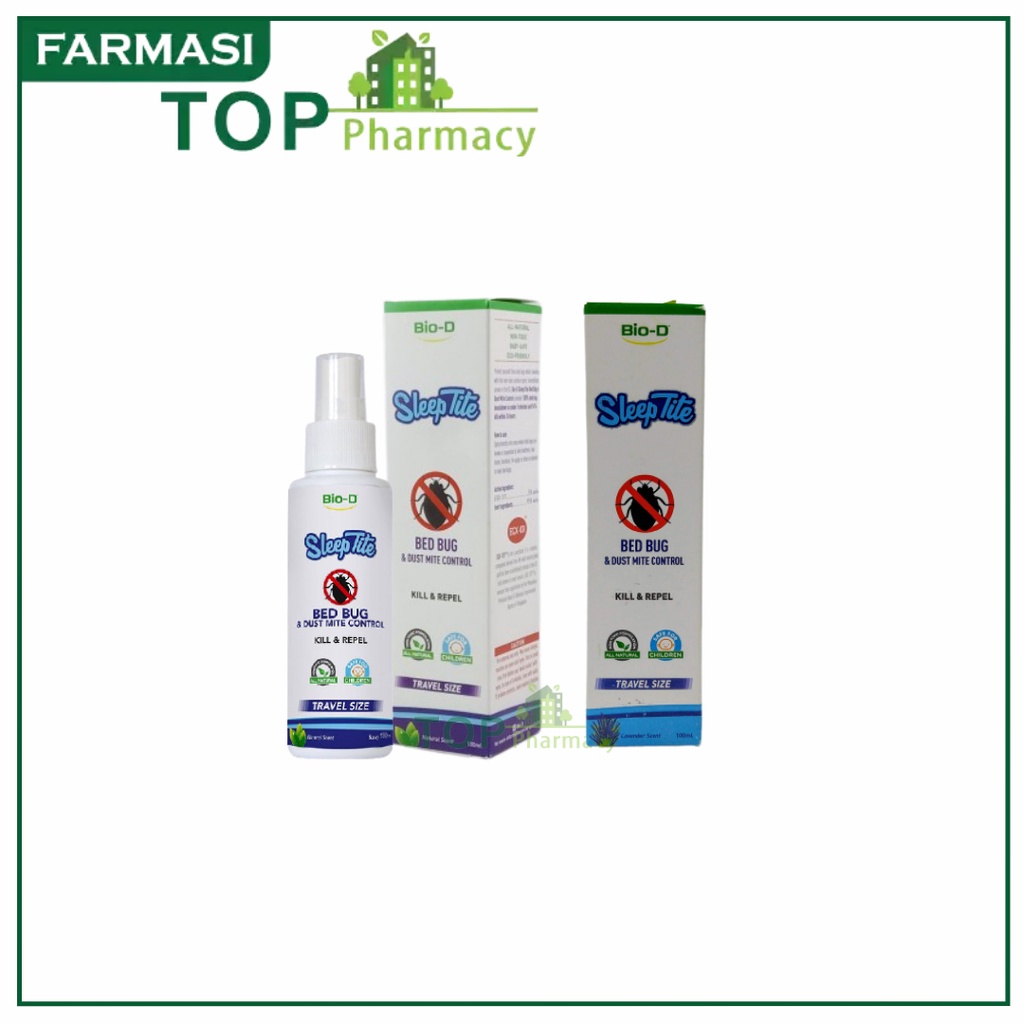 BIOD SLEEPTITE BED BUG & DUST MITE CONTROL SPRAY 100ML (NATURAL
