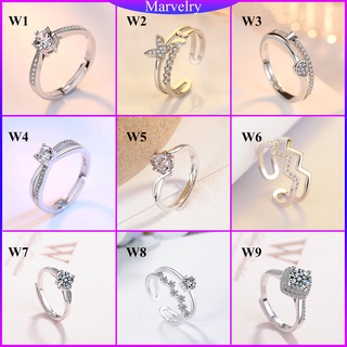 【Ready Stock KL】S925 Silver Woman Women Perempuan Premium Luxury Ring Cincin 💍❤