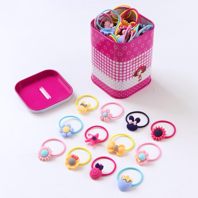 40pcs Baby Hair Ties Hairclip Toddlers Small Seamless Hair Bands
