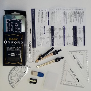 Helix Oxford set  of Mathematical Instruments Geometry 