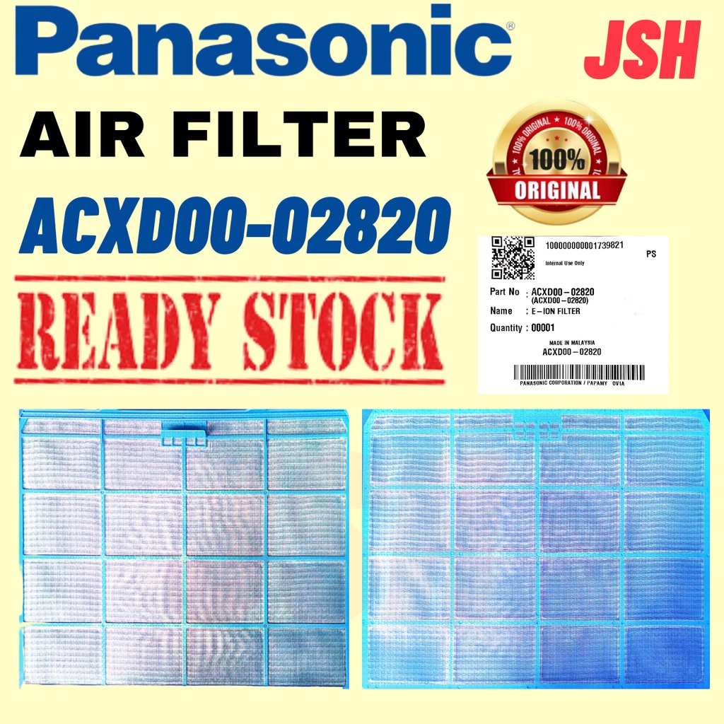 {2.0HP2.5HP} PANASONIC AIR FILTER*ACXD0002820*(1SET/2 PCS PER ORDER) Shopee Malaysia