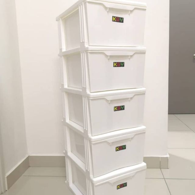 Laci 5 Tingkat Local Product Modern Big Storage Durable White