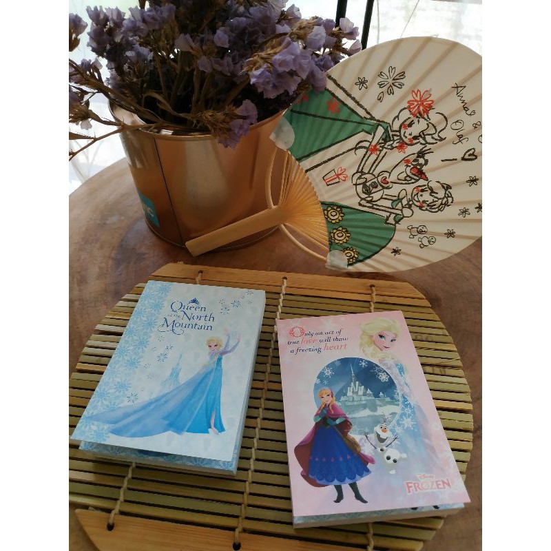 Original Disney Frozen Elsa & Anna & Olaf notepad notebook message book ...