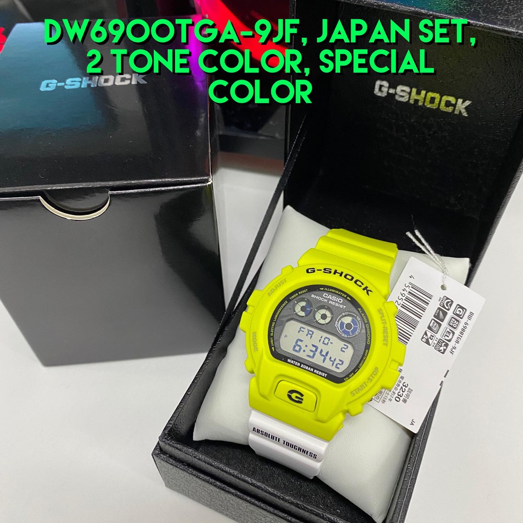 Original G Shock Dw 6900tga 9 Jf Set Japan Set Hot Item Color 1 Year Warranty Shock Resist Shopee Malaysia