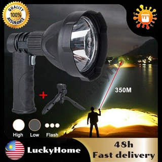 Cree T6 12V Rechargable Spotlight Hunting Shooting Handheld LED SpotLight 5000LM 