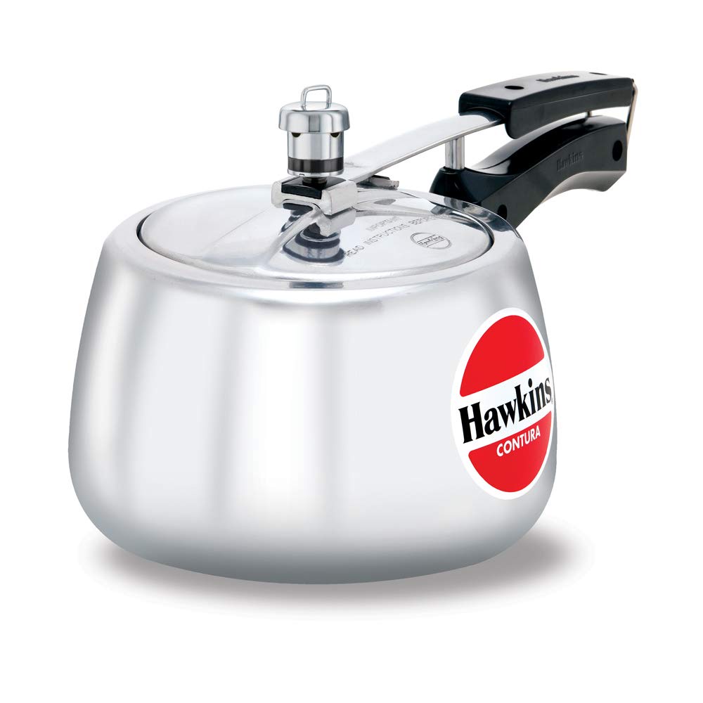 Hawkins Contura Pressure Cooker (3 & 5Litres)  (Free Safety Valve & Gasket)