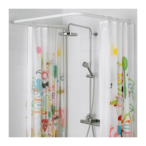 Rod White Ikea Vikarn Shower Curtain Shopee Malaysia