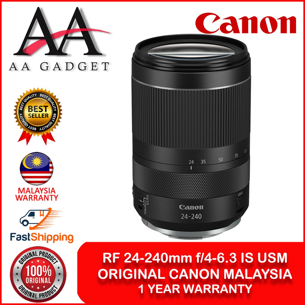 Canon RF 24-240mm f/4-6.3 IS USM Ship from Malaysia (Original Canon Malaysia)