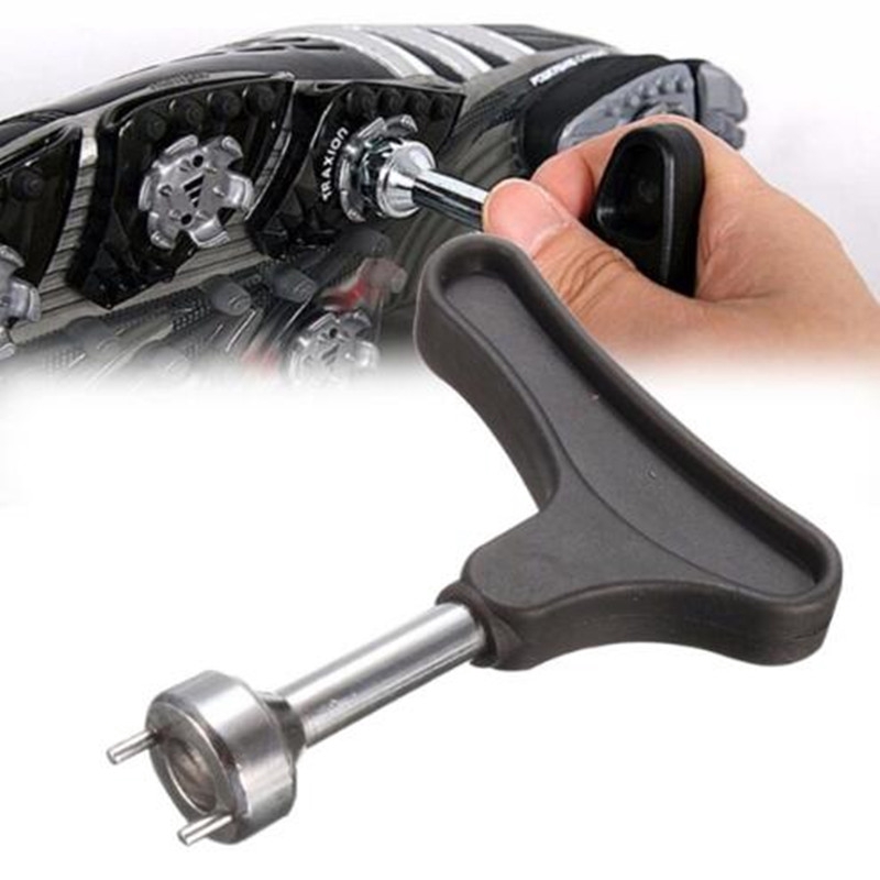Golf Deluxe Spike Wrench Remover Tool Golf Shoe Cleats Ratchet Key
