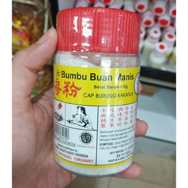 Sweet And Spicy Fruit Seasoning cap Cockatoo Bird 150 gr