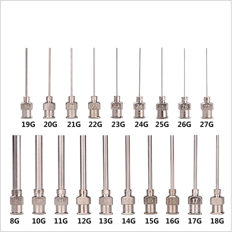 12Pcs Stainless Steel Dispensing Needles Syringe Dispensing Needles