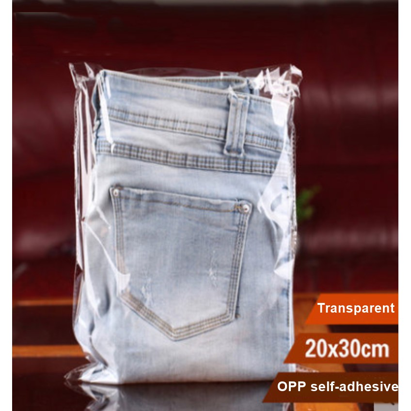 OPP Transparent Self-adhesive Plastic Bag 20x30CM,100pcs | Shopee Malaysia