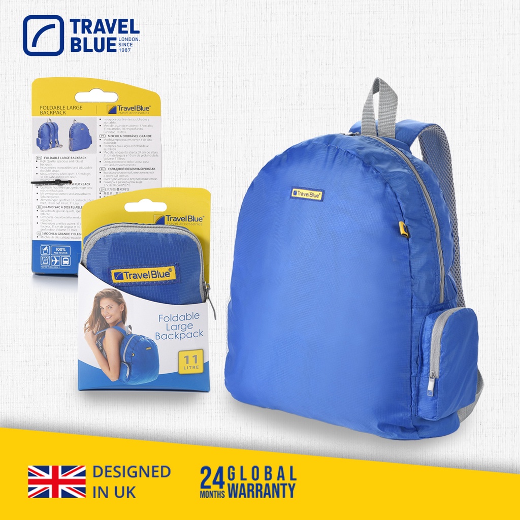 Travel Blue Folding Back Pack