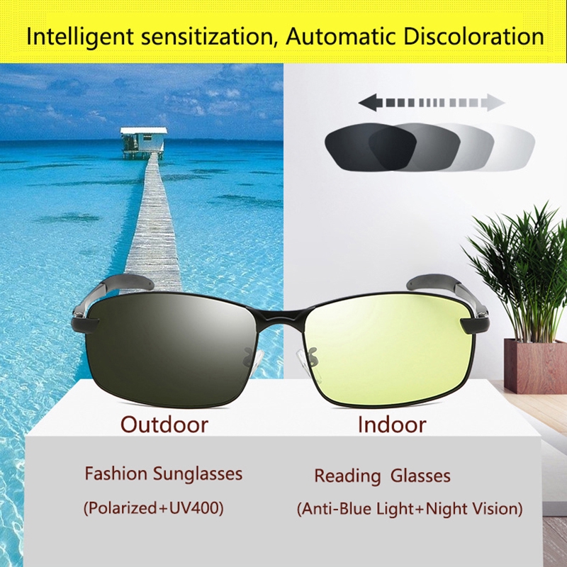 Transition Photochromic Gaming Glasses Polarized SunGlasses Filter