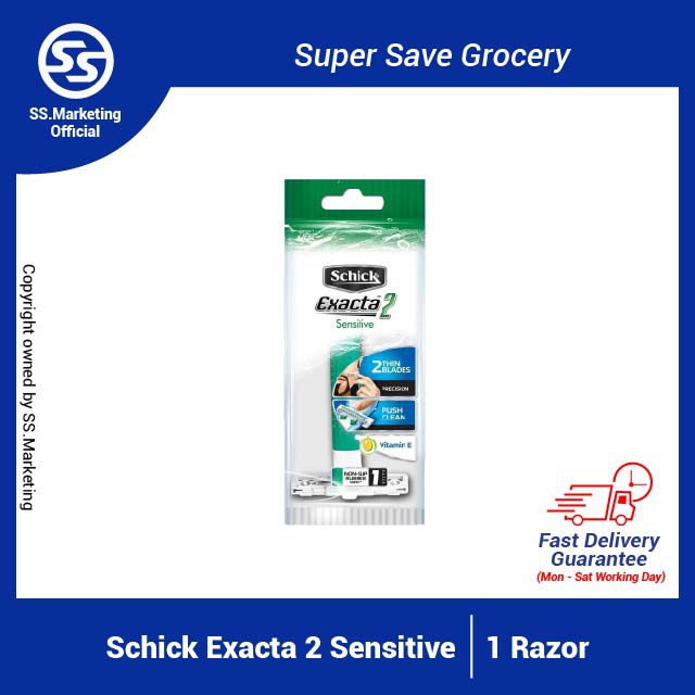 Super Save Schick Exacta 2 Sensitive (1 Razor) | Shopee ...
