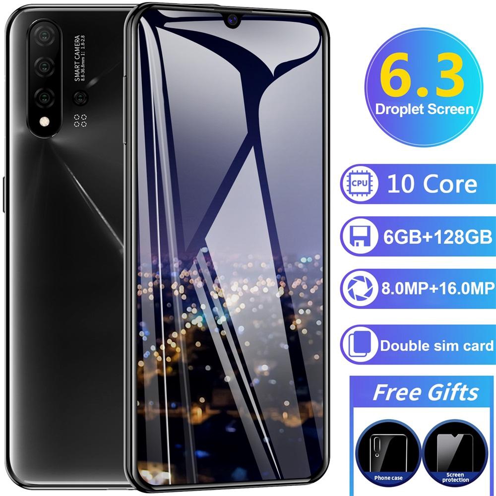 N5pro 6 3 Inch 2020 New Smartphone Android System 9 1 Mtk6797 Ten Core Smart 6 128gb Smartphone Hp Murah Ponsel Pintar Cuci Gudang Hd Water Drop Screen Dual Card Dual Standby Harupink Shopee Malaysia