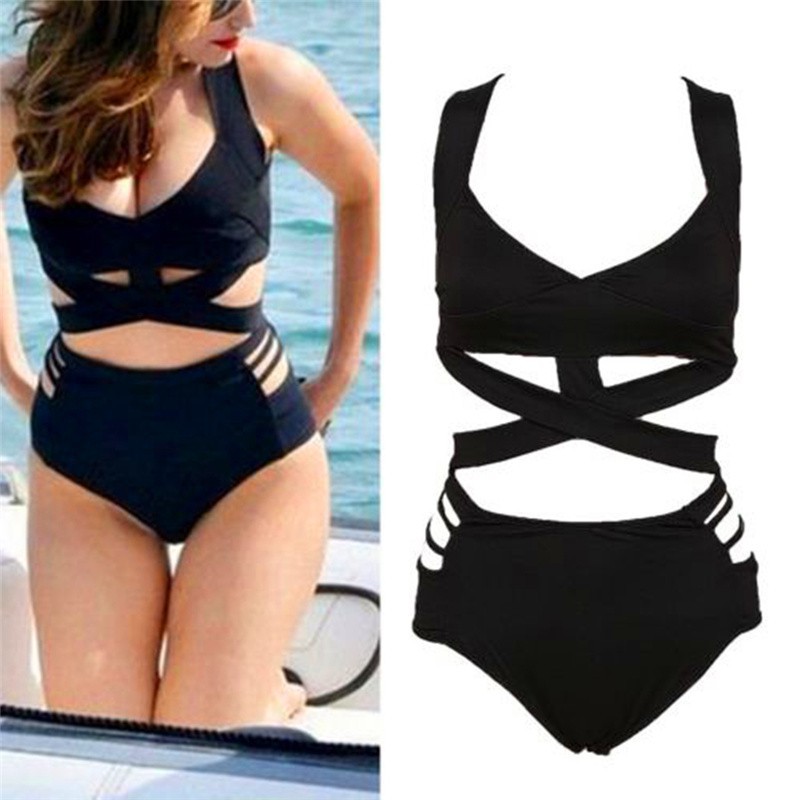 plus size bandage swimsuit