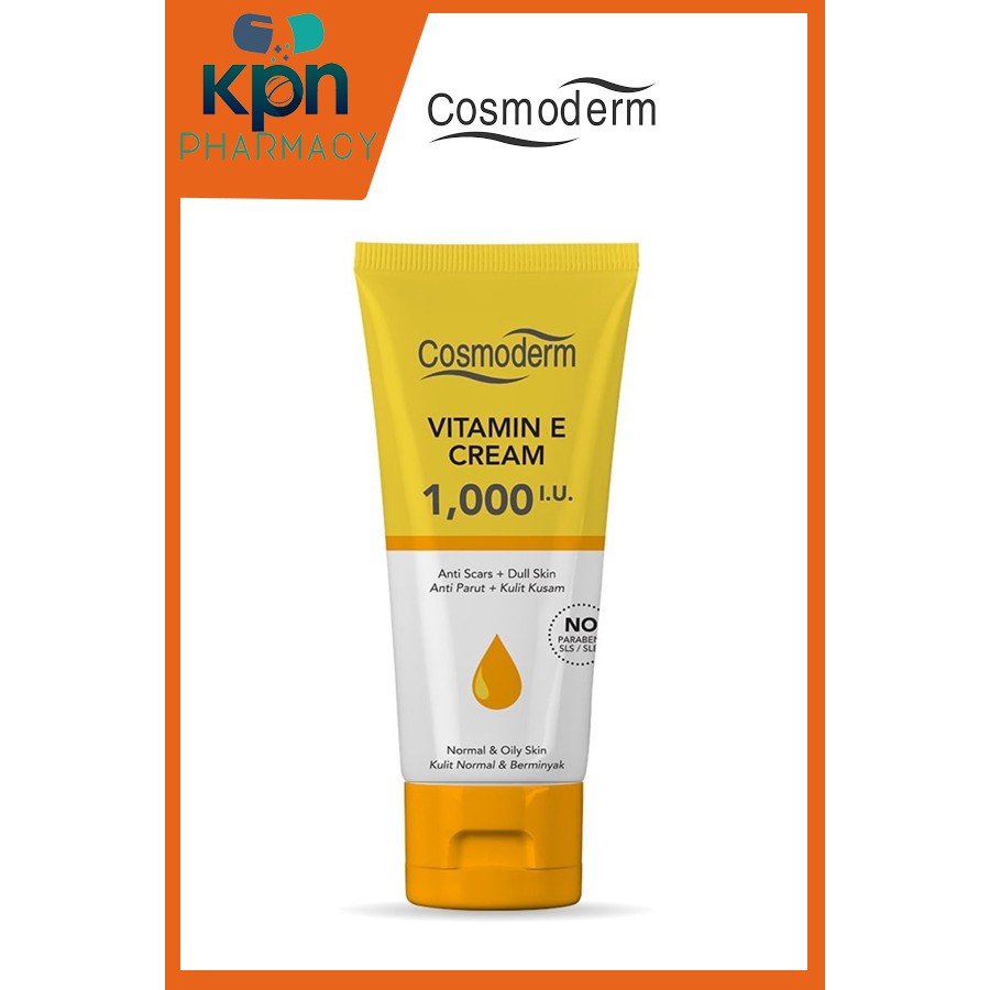 Cosmoderm Vitamin E Cream 1000 IU (50ml) Krim Vitamin E Exp 2022