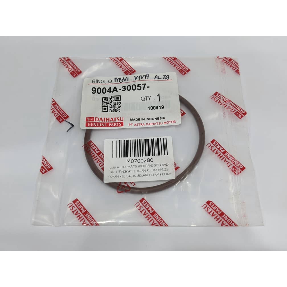 Oil Filter Adapter / Housing O Ring Daihatsu Original Silicone Perodua