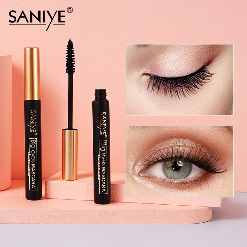 SANIYE 24h Long Lasting Fiber Lengthening Mascara 8.5ml Waterproof Fiber Applicator Stick M1048