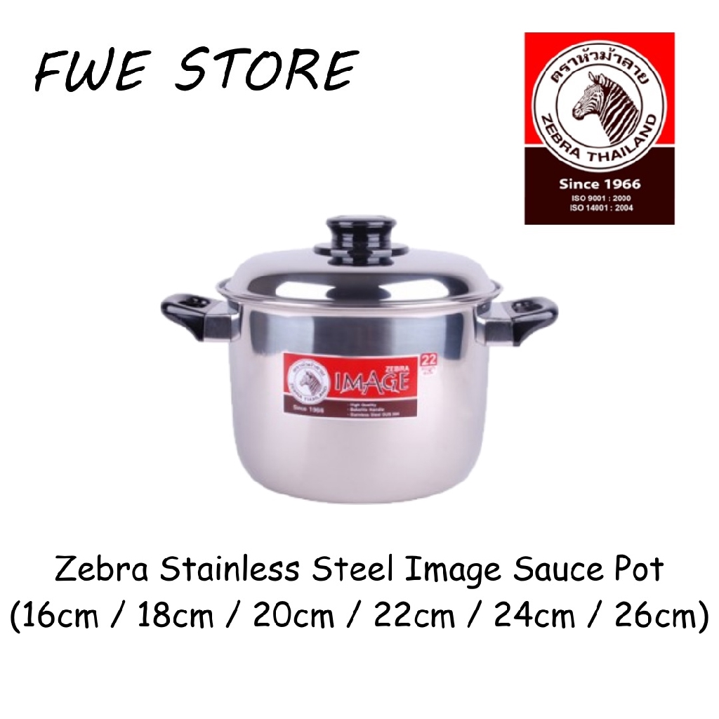 (100 Original) Zebra Thailand Stainless Steel Image Sauce Pot / Double