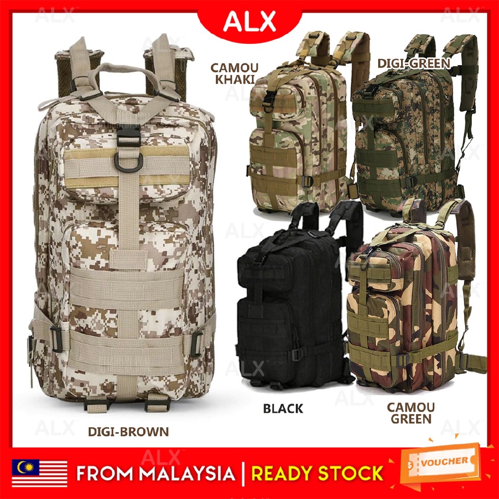 ALX Army 25L Military 3P PUBG Attack Tactical Backpack Outdoor Travel