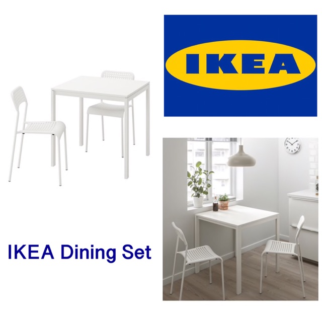 IKEA Dining Set Meja  Makan  Murah  Minimalist Shopee Malaysia 