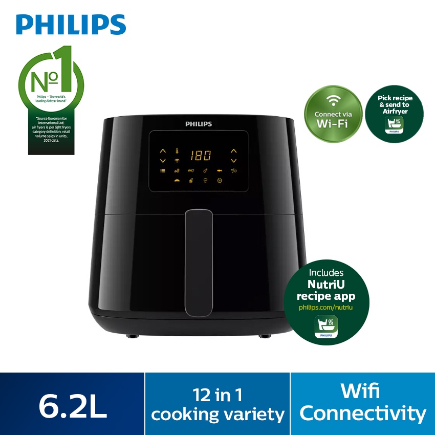 Philips Essential Connected Airfryer XL HD9280/91 (HD9270/91 Replacement) Shopee Malaysia