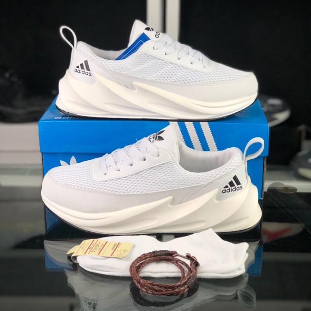 adidas shark white shoes