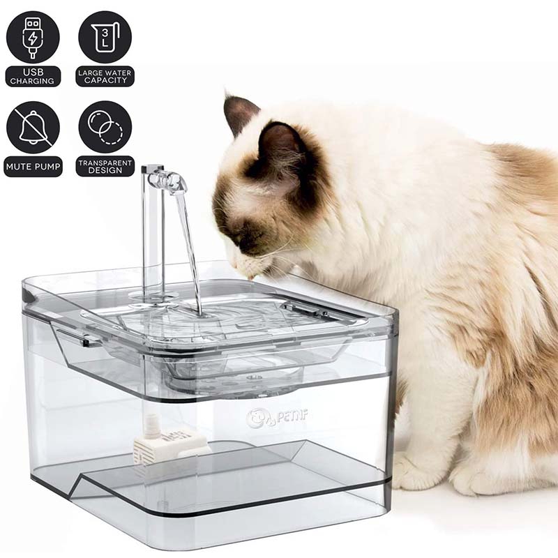 easy to clean pet water fountain