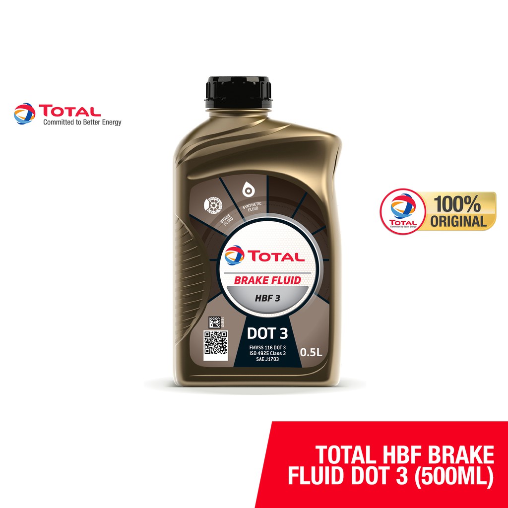 Total HBF Brake Fluid Dot 3 (500ml) Shopee Malaysia